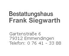 Bestattungshaus Siegwarth