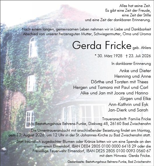 Gerda Fricke