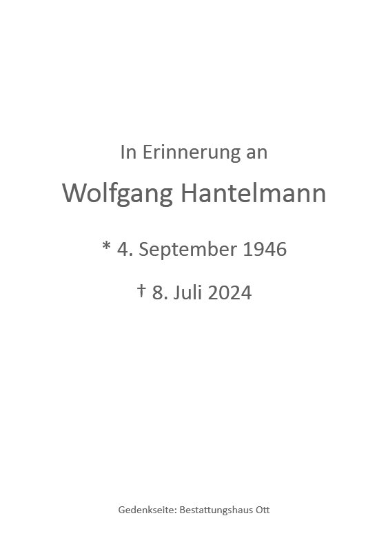 Wolfgang Hantelmann