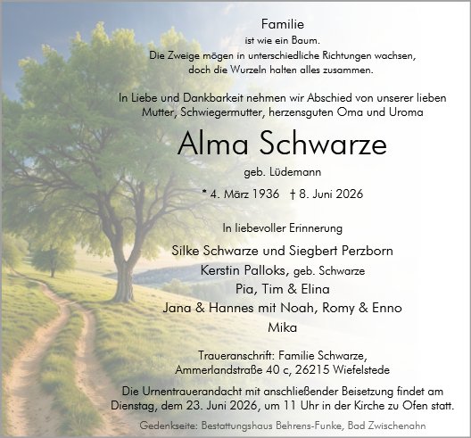 Alma Schwarze