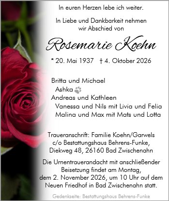 Rosemarie Koehn