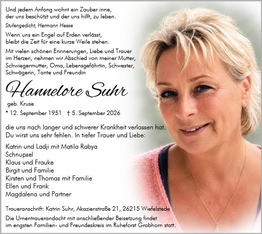 Hannelore Suhr