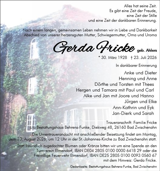 Gerda Fricke