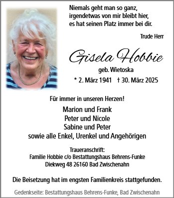 Gisela Hobbie
