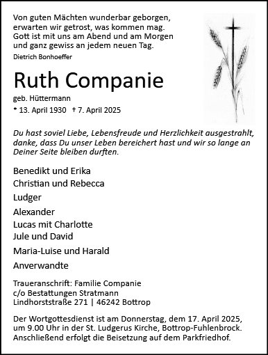 Ruth Companie