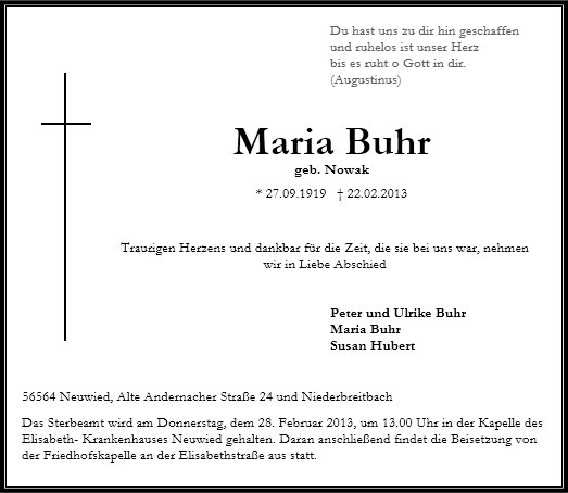 Maria Buhr