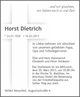 Horst Dietrich