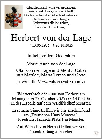 Herbert von der Lage