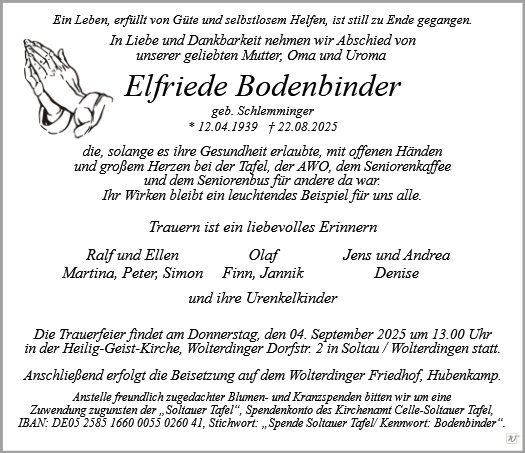 Elfriede Bodenbinder