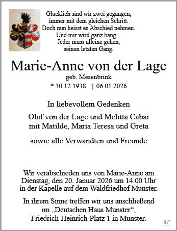 Marie-Anne von der Lage