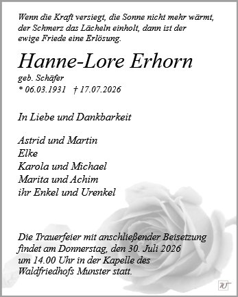 Hanne-Lore Erhorn