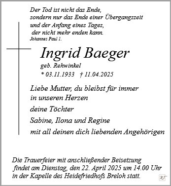 Ingrid Baeger