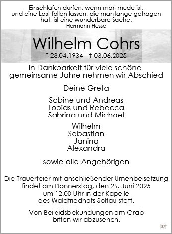 Wilhelm Cohrs