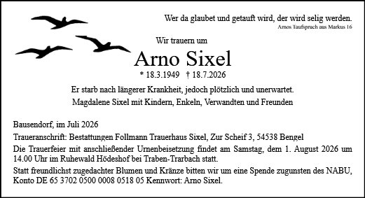 Arno Sixel