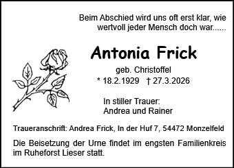 Antonia Frick
