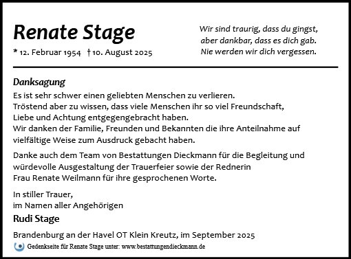 Renate Stage