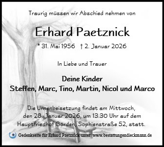 Erhard Paetznick