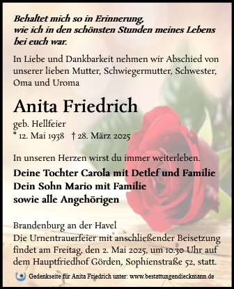 Anita Friedrich