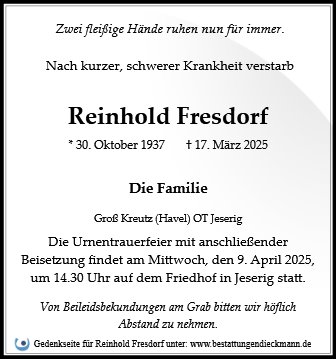 Reinhold Fresdorf