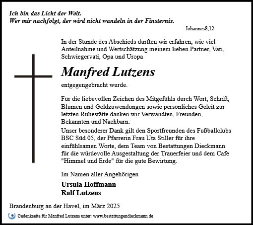 Manfred Lutzens