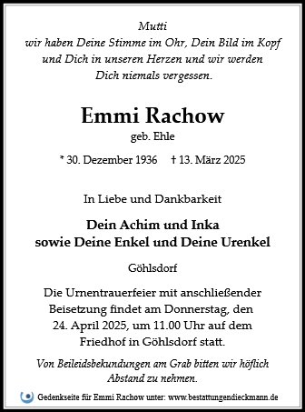 Emmi Rachow