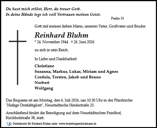Reinhard Bluhm