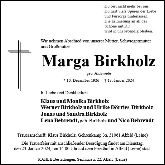 Marga Birkholz