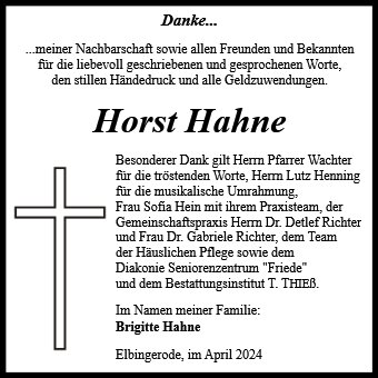Horst Hahne