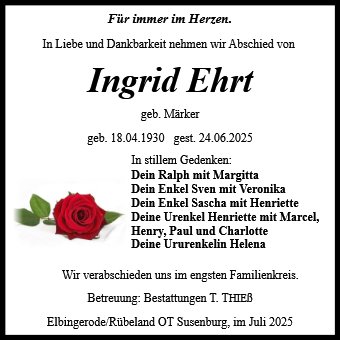 Ingrid Ehrt