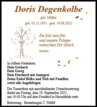 Doris Degenkolbe