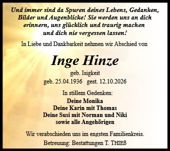 Inge Hinze