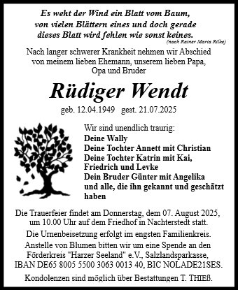Rüdiger Wendt
