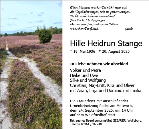 Hille Heidrun Stange
