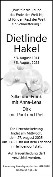 Dietlinde Hakel