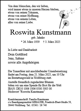 Roswita Kunstmann
