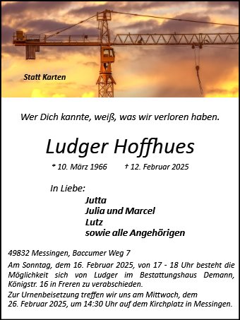 Ludger Hoffhues
