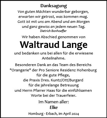 Waltraude Lange