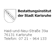 Bestattungsinstitut der Stadt Karlsruhe