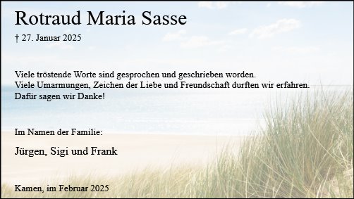 Rotraud Sasse