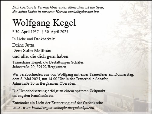 Wolfgang Kegel 