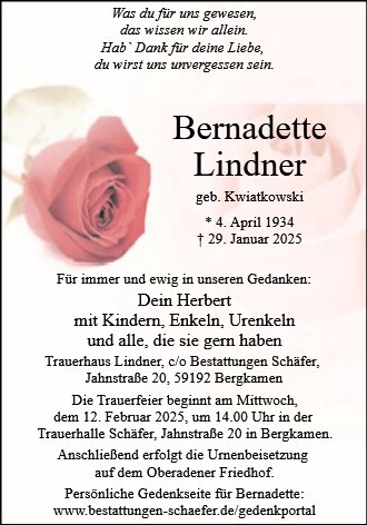 Bernadette Lindner