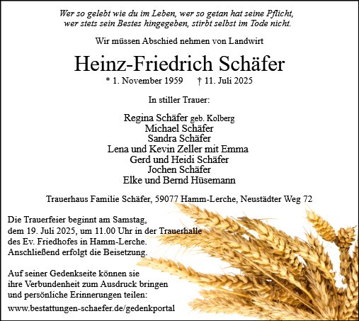 Heinz Friedrich Schäfer