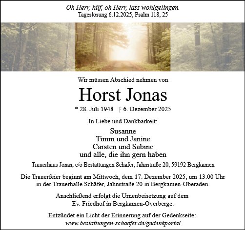 Horst Jonas