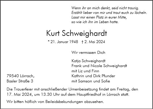 Kurt Schweighardt