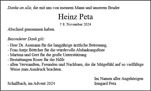 Heinz Peta