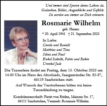 Rosmarie Wilhelm