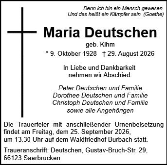 Maria Barbara Deutschen