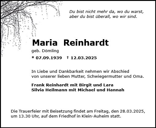 Maria Reinhardt