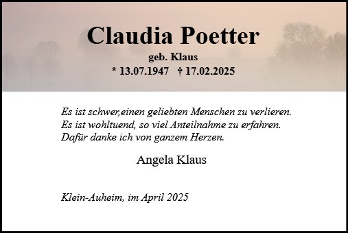Claudia Poetter