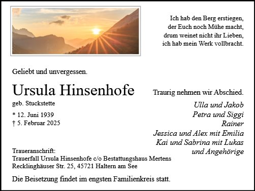Ursula Hinsenhofe